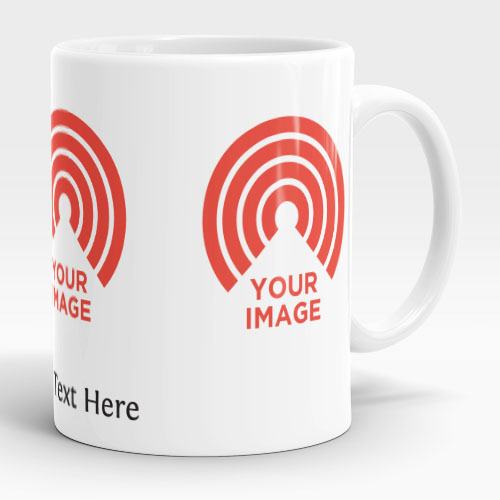 upload 3 images with text mug