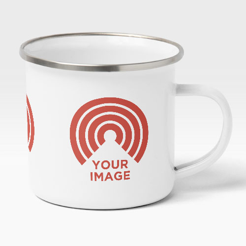 upload 3 images enamel mug