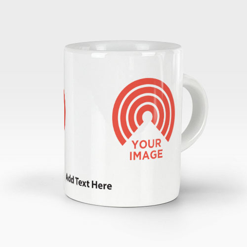 upload 2 images with text espresso mug
