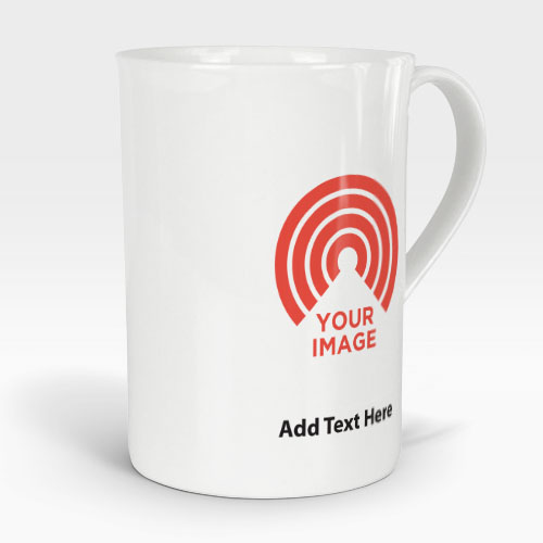 upload 2 images with text bone china windsor mug
