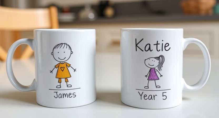 school fundraising personalised mugs