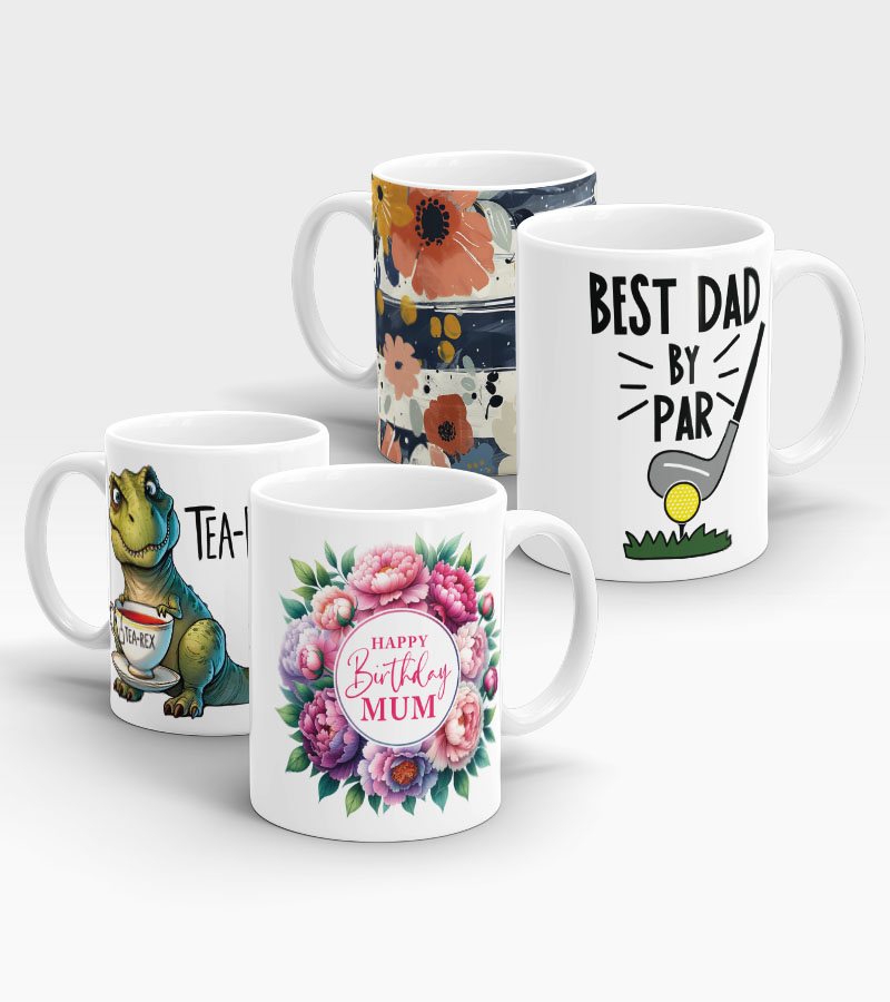 ceramic tea and coffee mugs